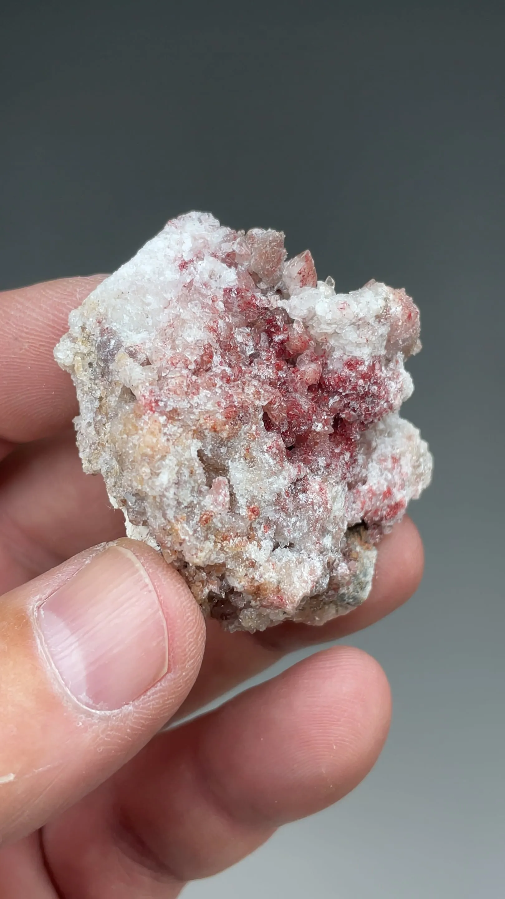 Cinnabar with Calcite - image 2