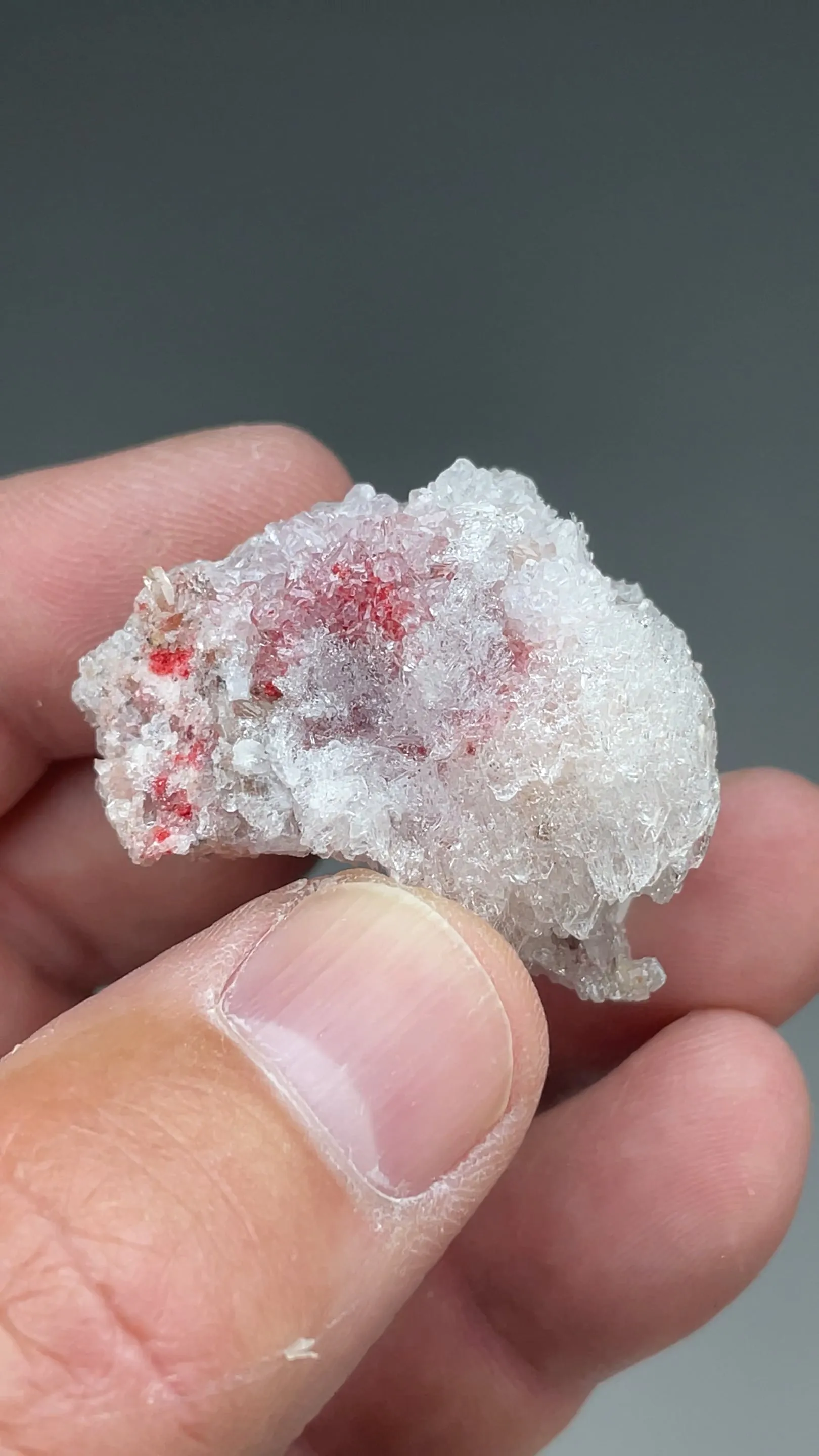 Cinnabar with Calcite - image 2
