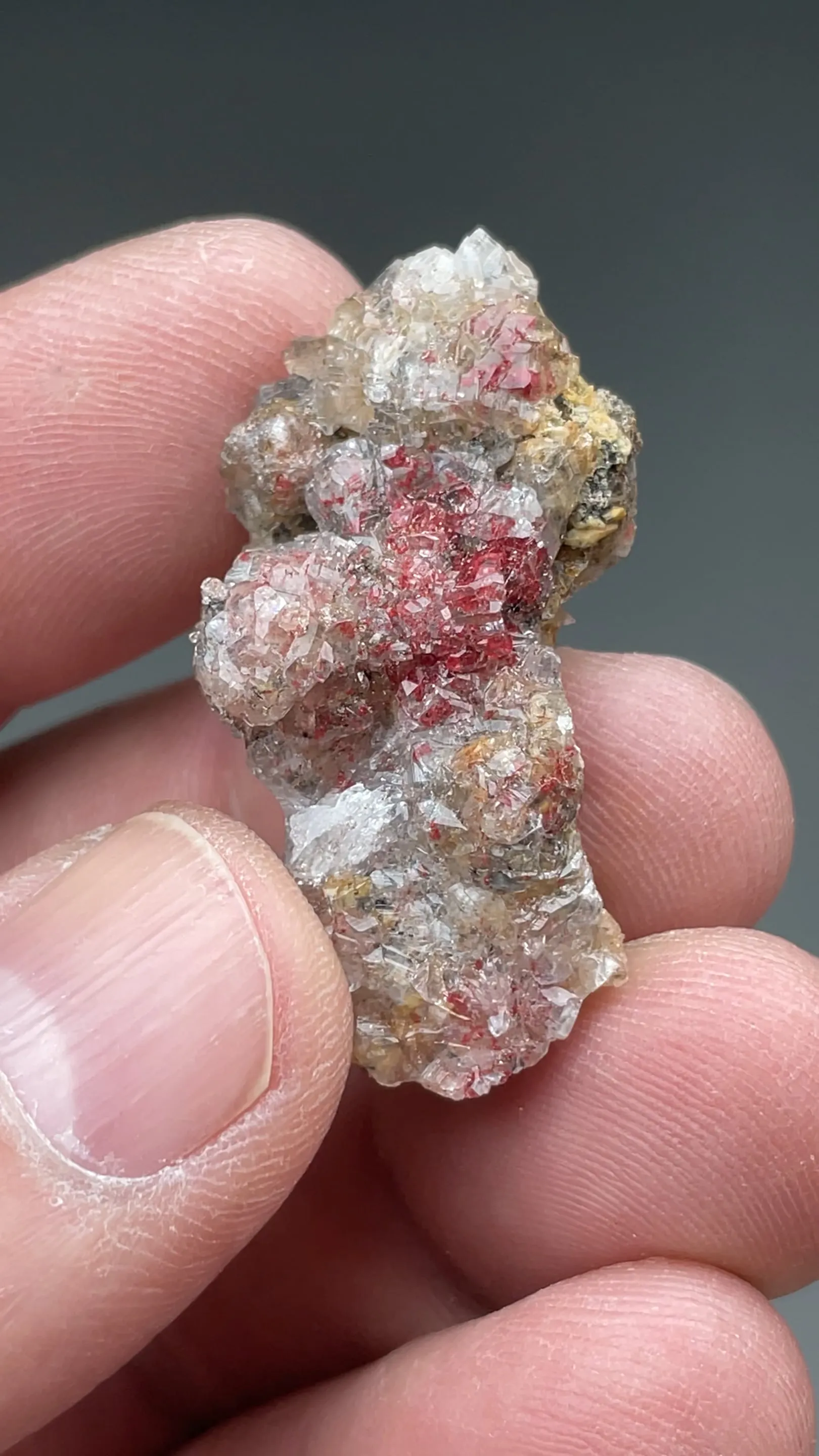 Cinnabar with Calcite - image 2