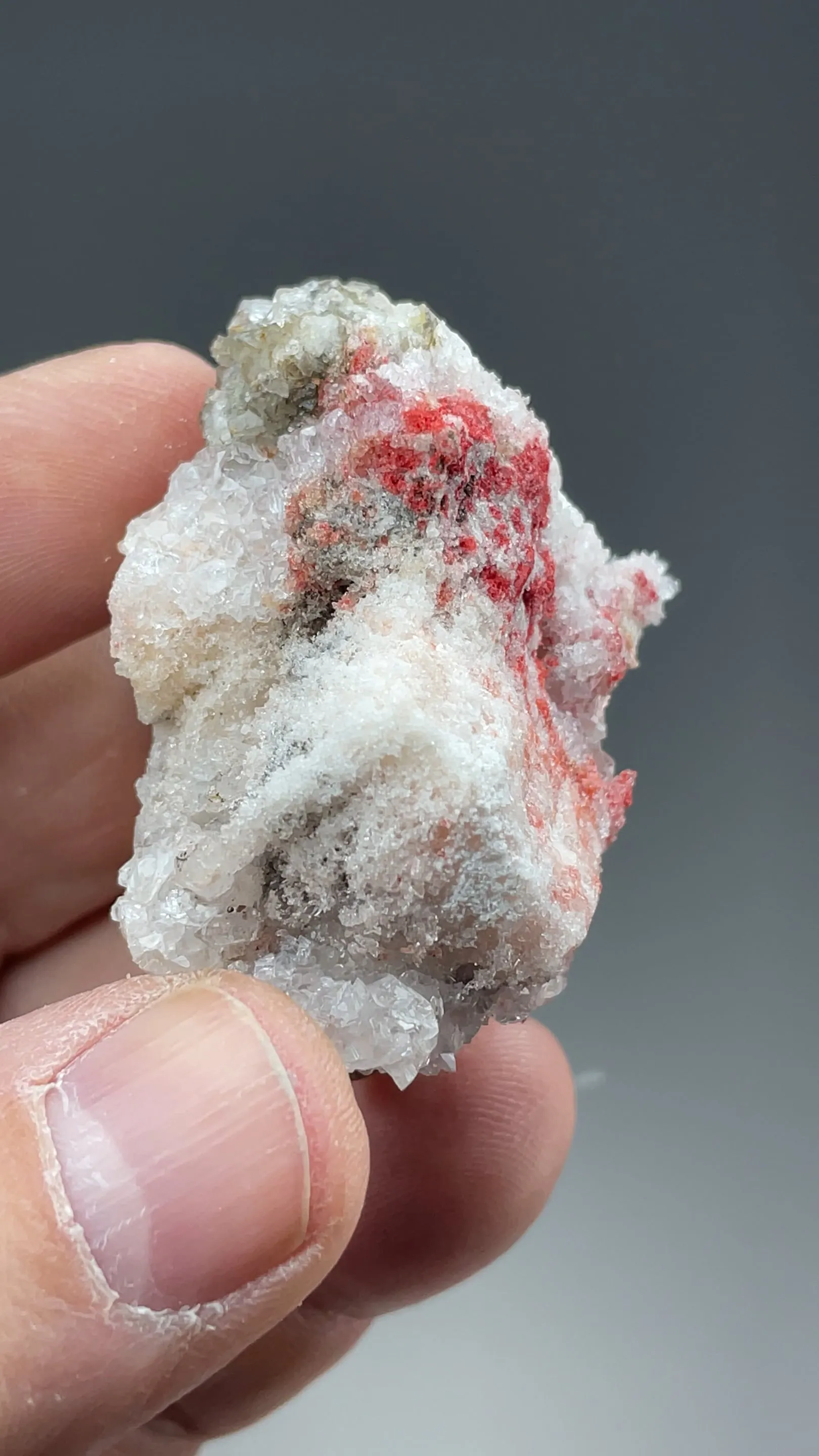 Cinnabar with Calcite, Gypsum - image 2