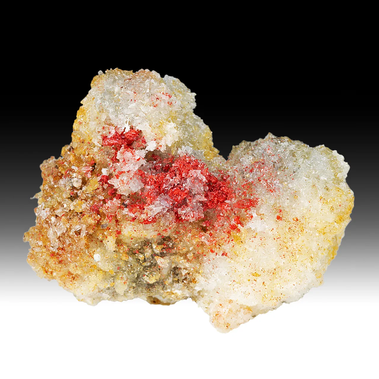 Cinnabar with Calcite, Gypsum - image 1