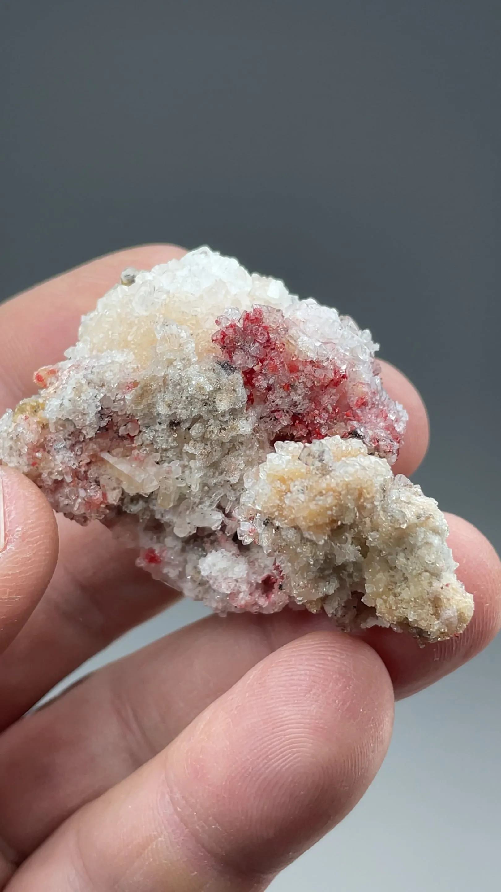 Cinnabar with Calcite, Gypsum - image 2