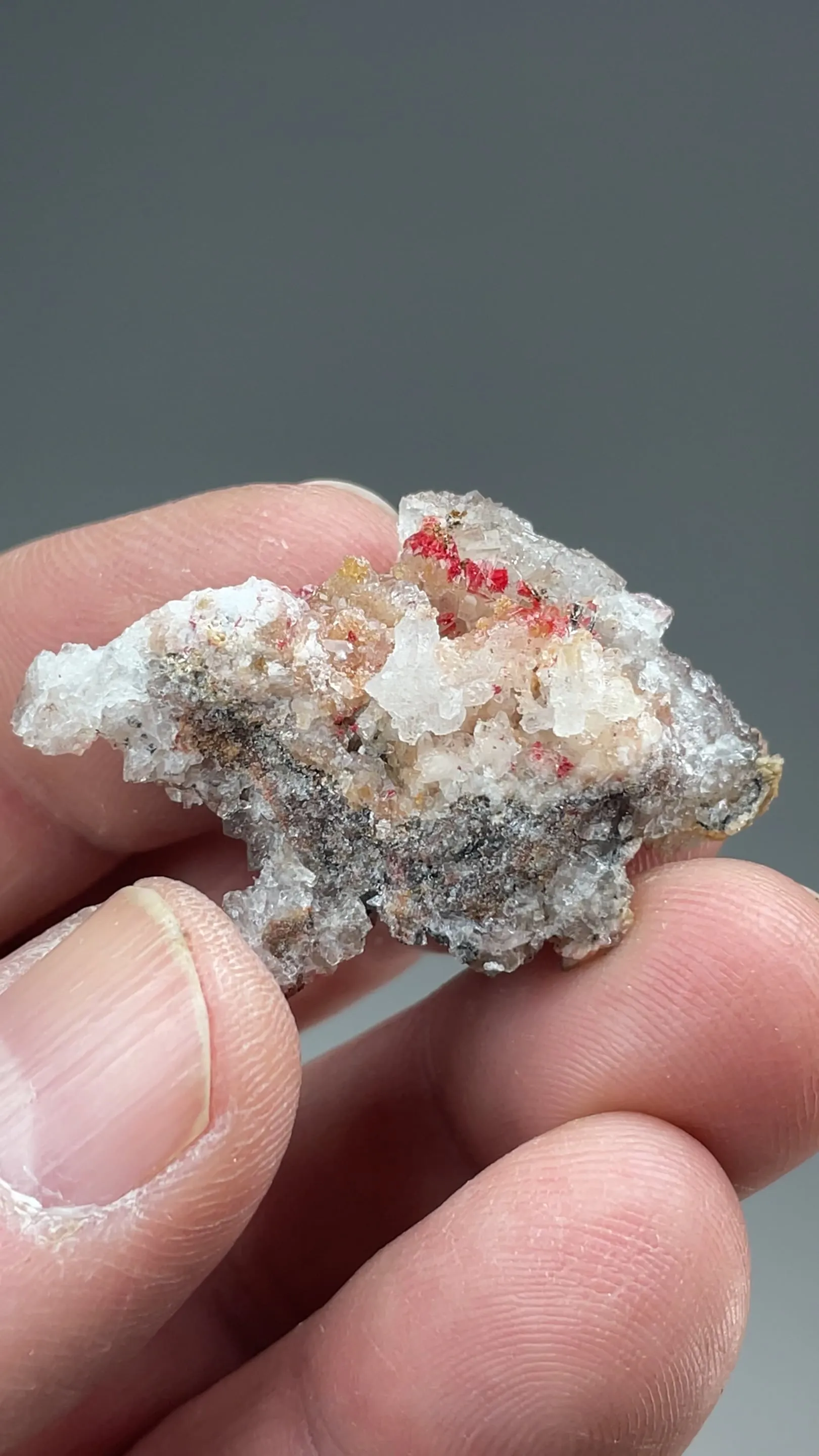 Cinnabar with Calcite, Gypsum - image 2