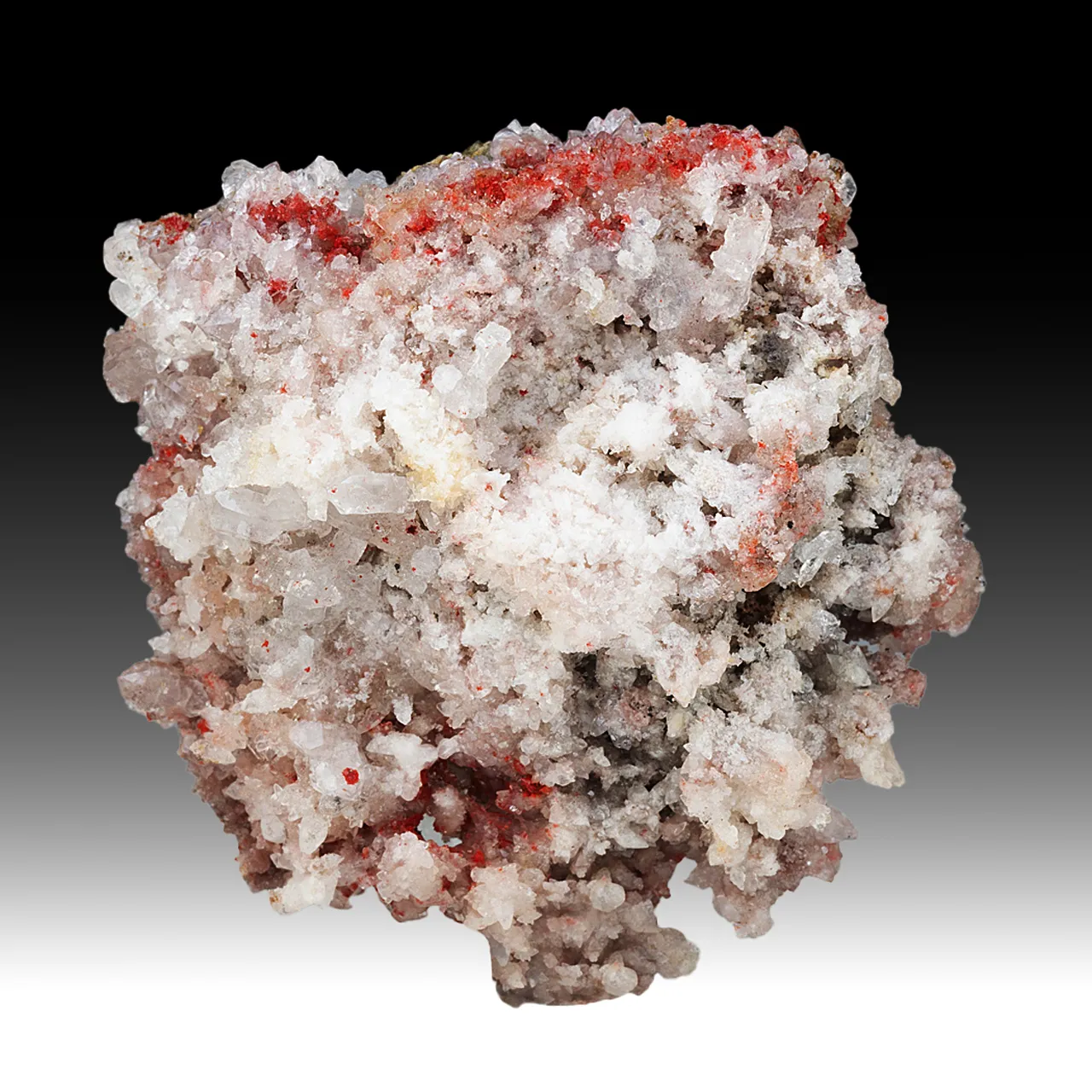 Cinnabar with Calcite, Gypsum - image 1