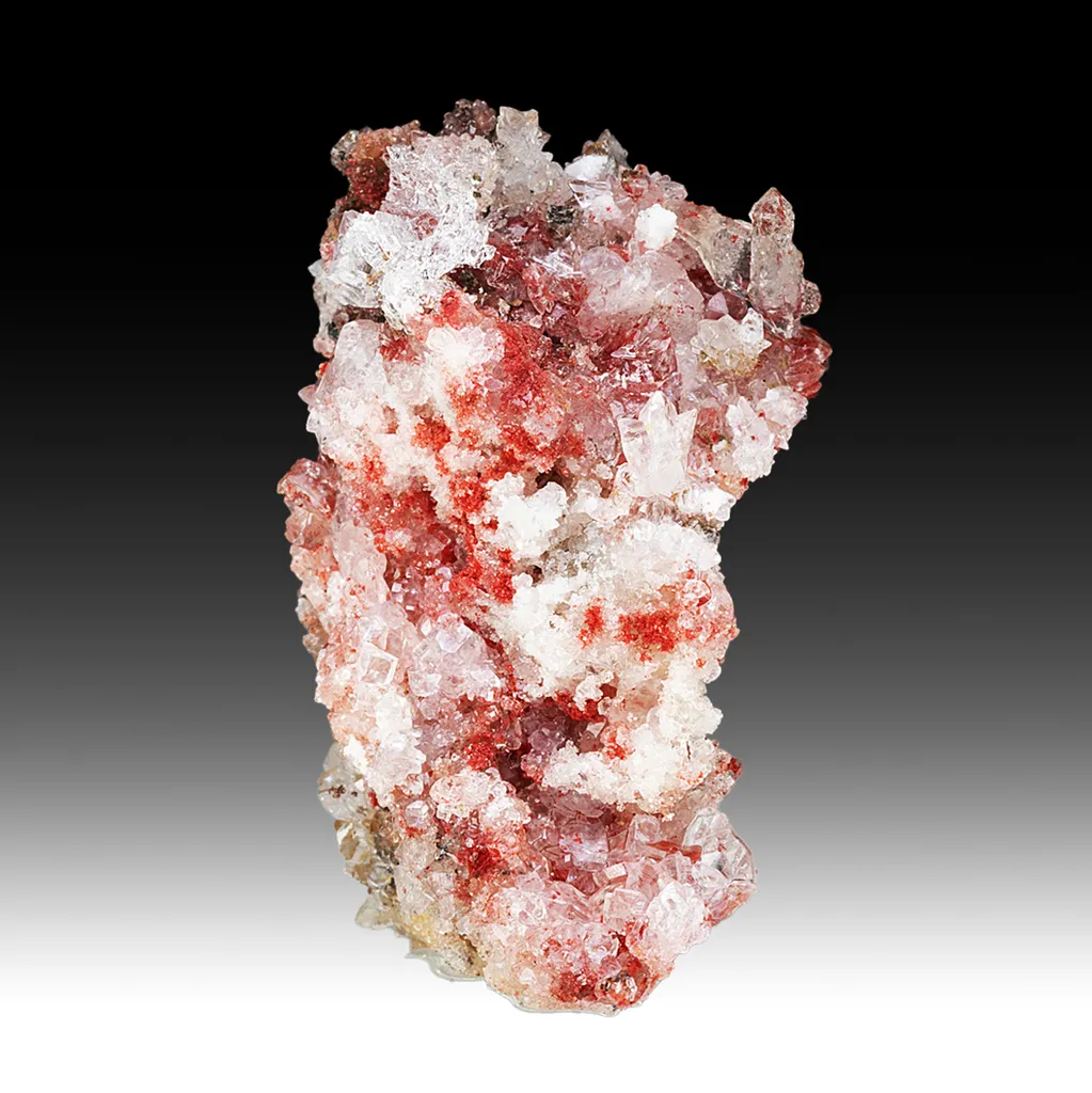 Cinnabar with Calcite, Quartz image