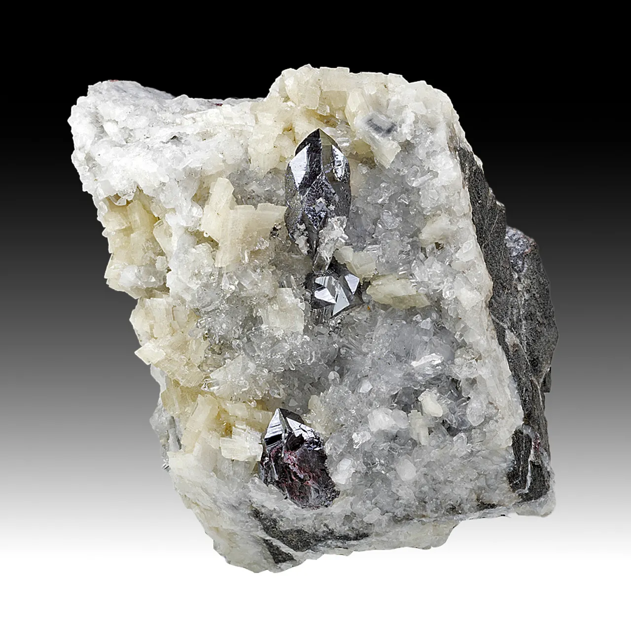 Cinnabar with Dolomite, Quartz - image 1