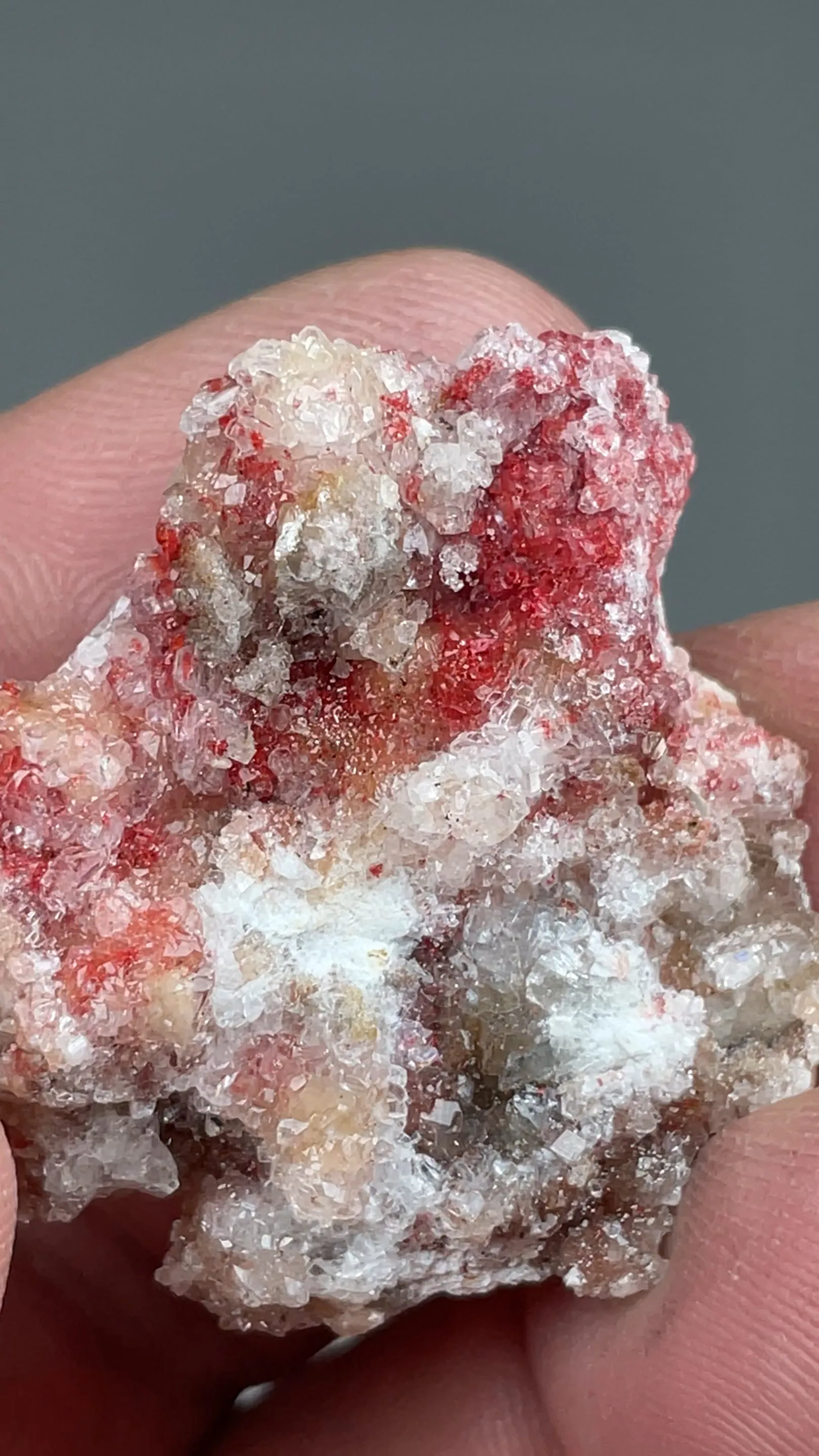 Cinnabar with Gypsum, Calcite - image 2