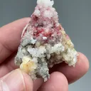 Cinnabar with Gypsum, Calcite - image 2