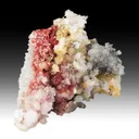 Cinnabar with Gypsum, Calcite - image 1