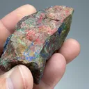 Cinnabar with Mercury, Azurite - image 2