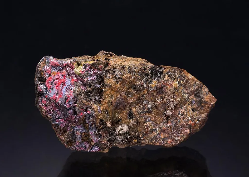 Cinnabar with NATIVE Mercury image