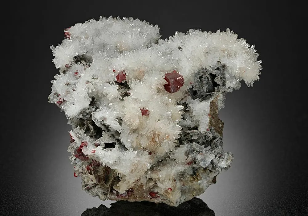 Cinnabar with Quartz image