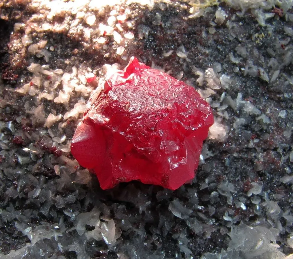 Cinnabar With Quartz image