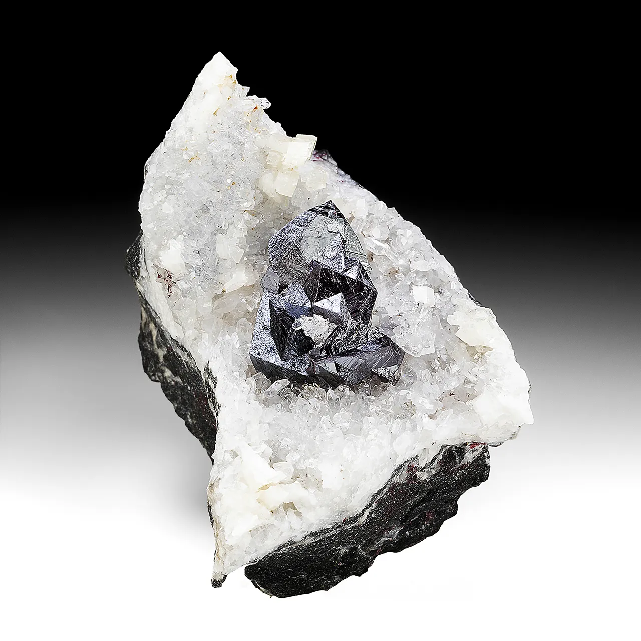 Cinnabar with Quartz - image 1