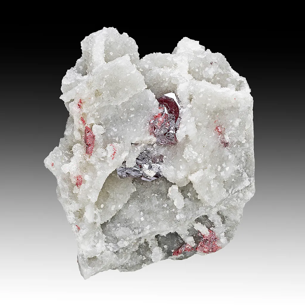 Cinnabar with Quartz image