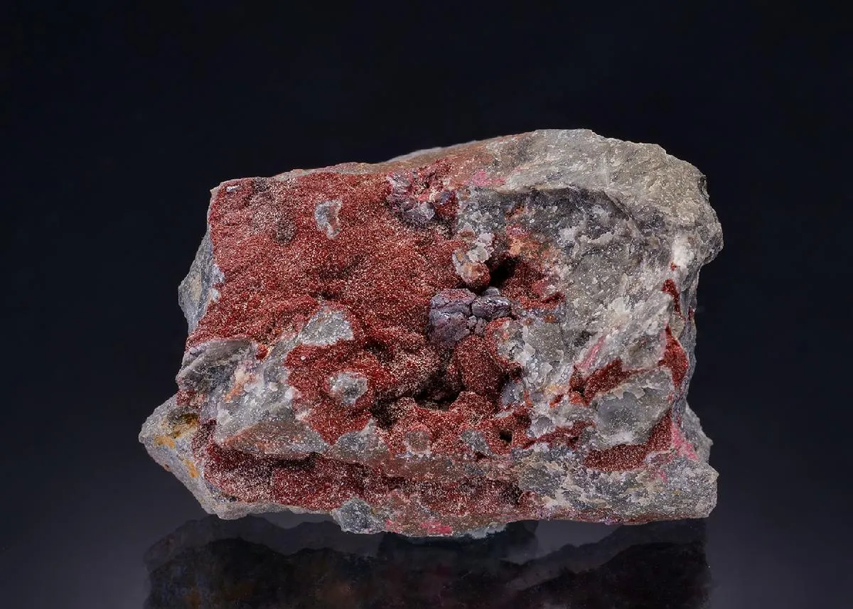 Cinnabar with Quartz - image 1