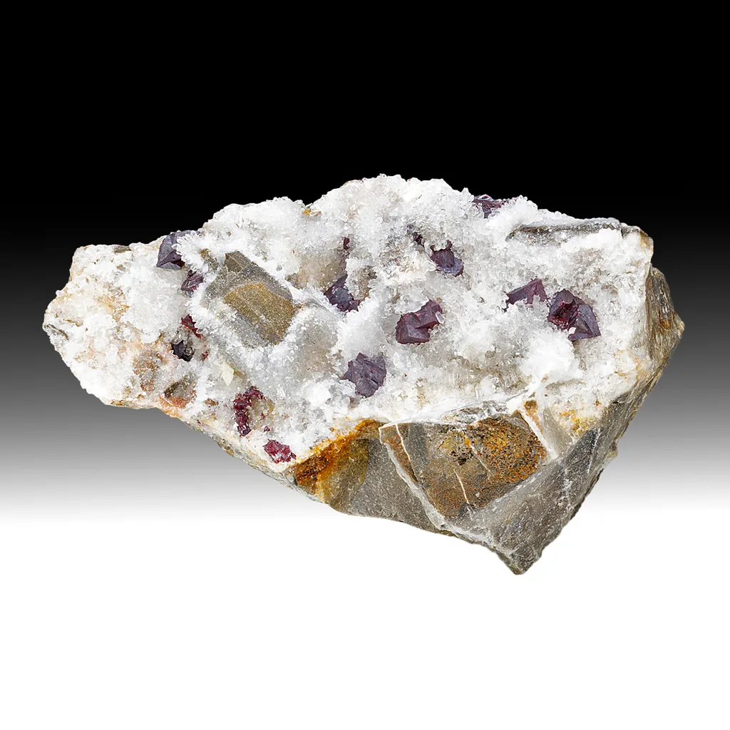 Cinnabar with Quartz image