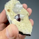 Cinnabar with Quartz, Dolomite - image 2