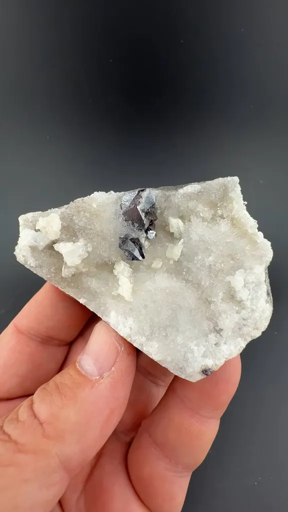 Cinnabar with Quartz, Dolomite - image 1