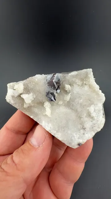 Cinnabar with Quartz, Dolomite