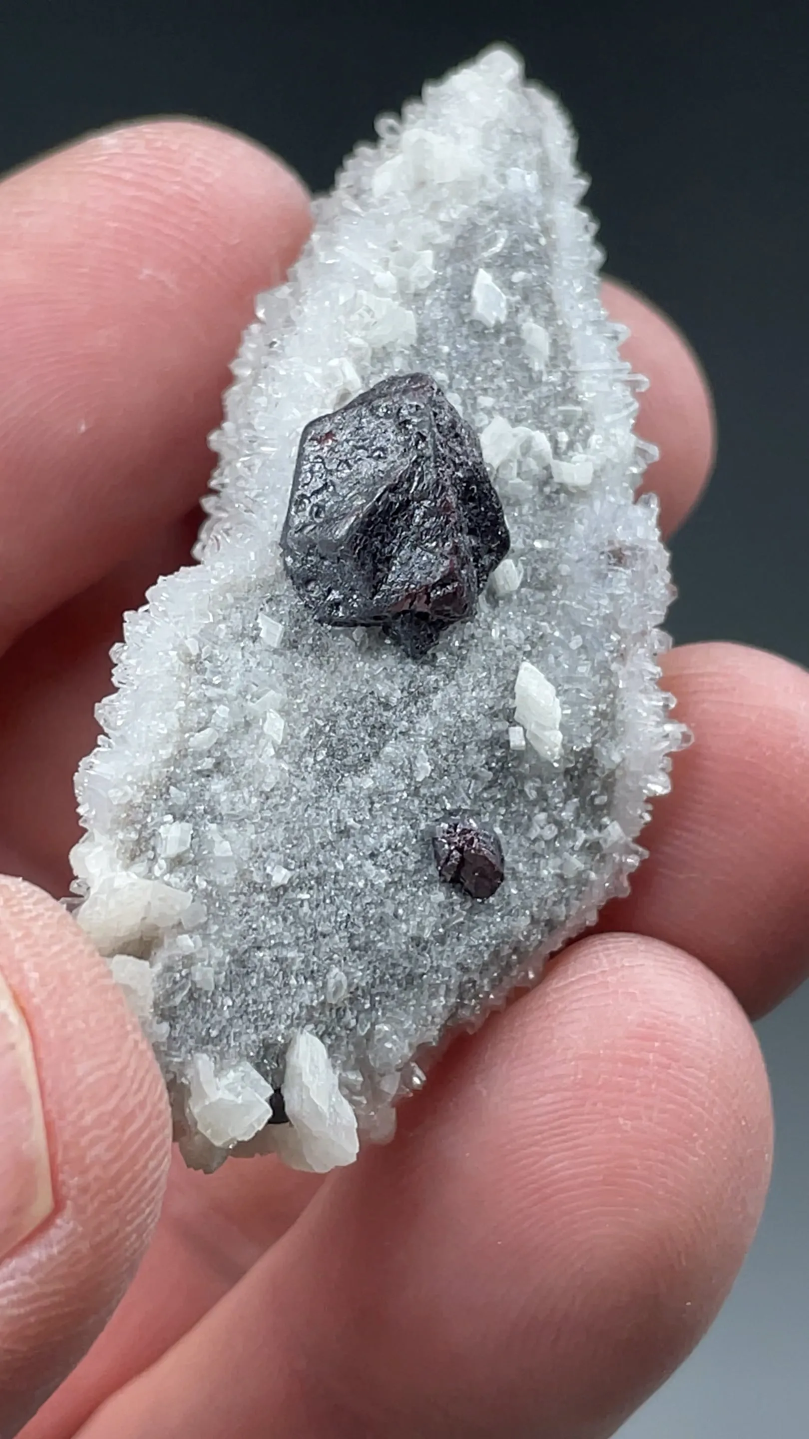 Cinnabar with Quartz, Dolomite - image 2