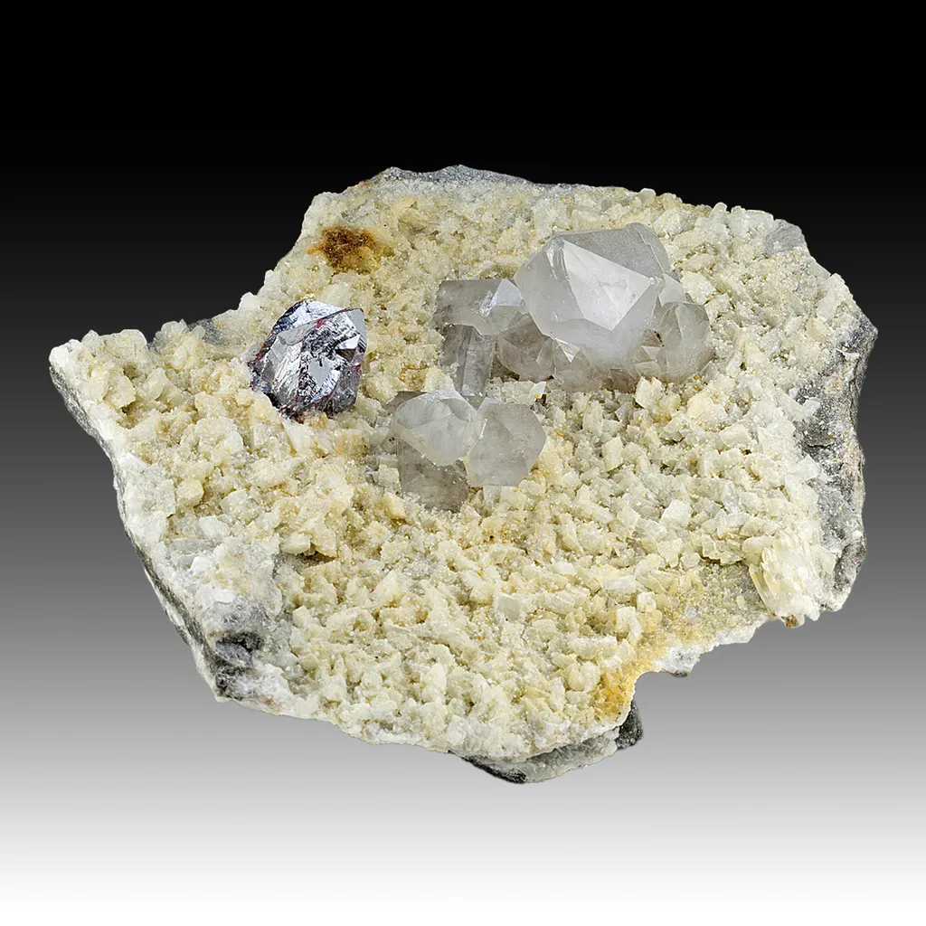 Cinnabar with Quartz, Dolomite image