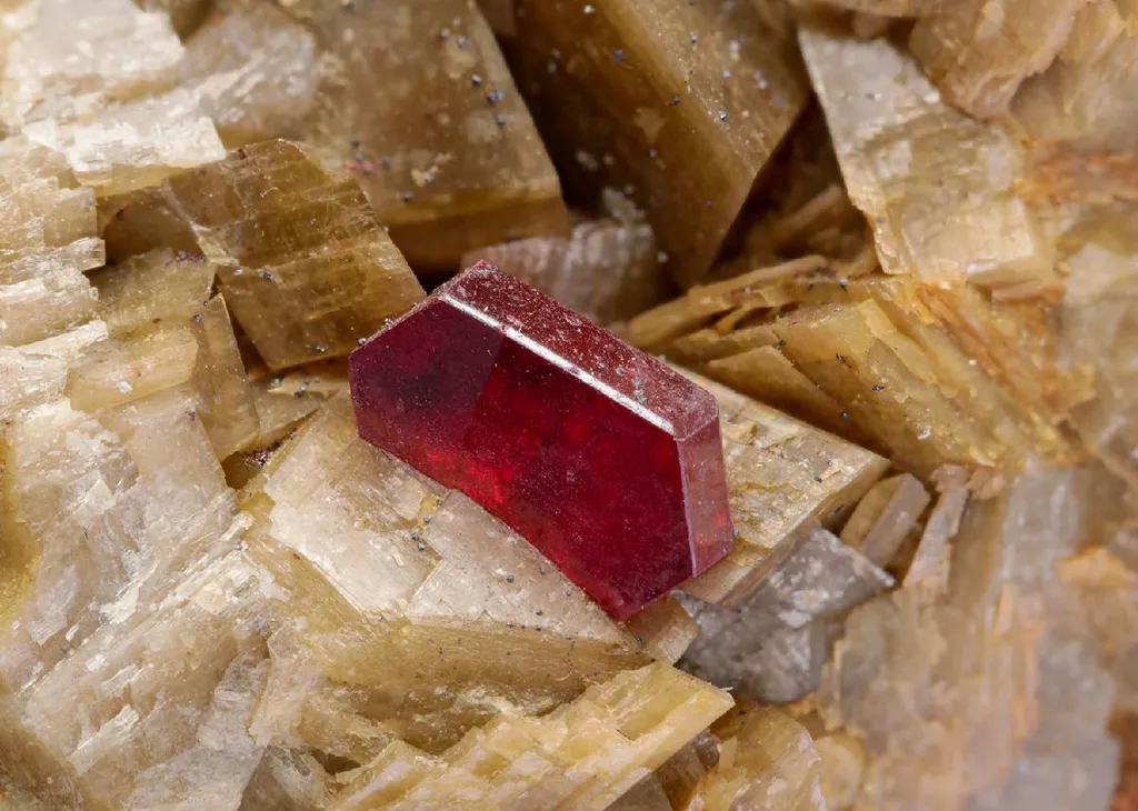 Cinnabar with Siderite image