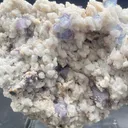 Classic Yaogangxian “Blue‑and‑White Porcelain” Fluorite, Cubic Purple‑edge Fluorite & Dolomite Association, Geological Collecting Raw Ore - image 3