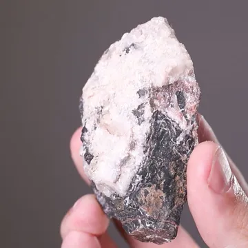 Clausthalite with Calcite