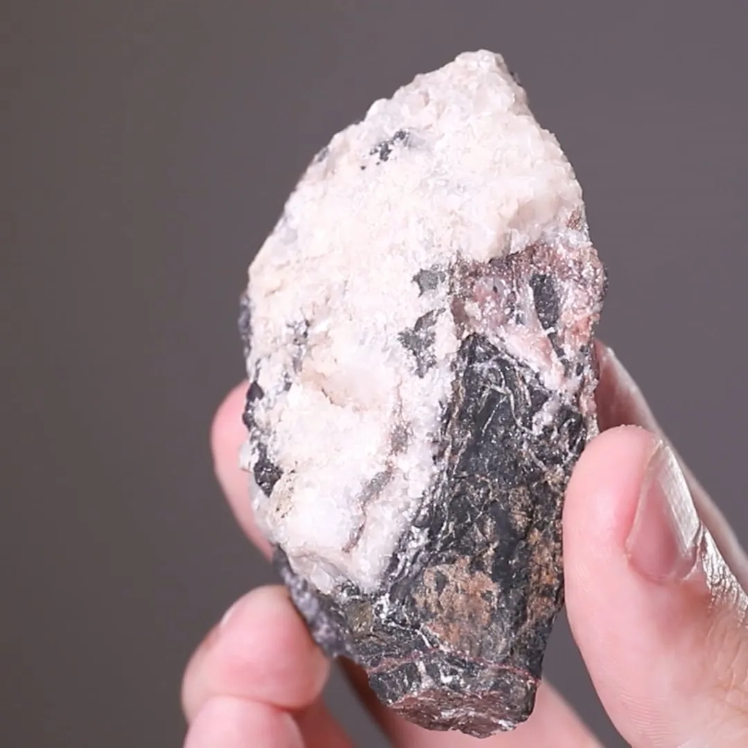 Clausthalite with Calcite - image 2