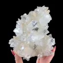Clear Apophyllite Crystal Cluster with Stilbite – Premium Indian Zeolite Mineral Specimen - image 7