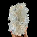 Clear Apophyllite Crystal Cluster with Stilbite – Premium Indian Zeolite Mineral Specimen - image 2
