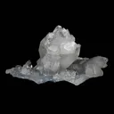 Clear Apophyllite Pointed Crystal on Heulandite Natural Mineral Specimen - image 8