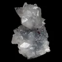 Clear Apophyllite Pointed Crystal on Heulandite Natural Mineral Specimen - image 6