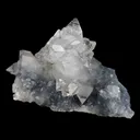 Clear Apophyllite Pointed Crystal on Heulandite Natural Mineral Specimen - image 5