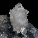 Clear Apophyllite Pointed Crystal on Heulandite Natural Mineral Specimen - image 2