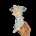 Clear Apophyllite Pyramid Cluster with Stilbite – Zeolite Mineral from Jalgaon,India - image 1
