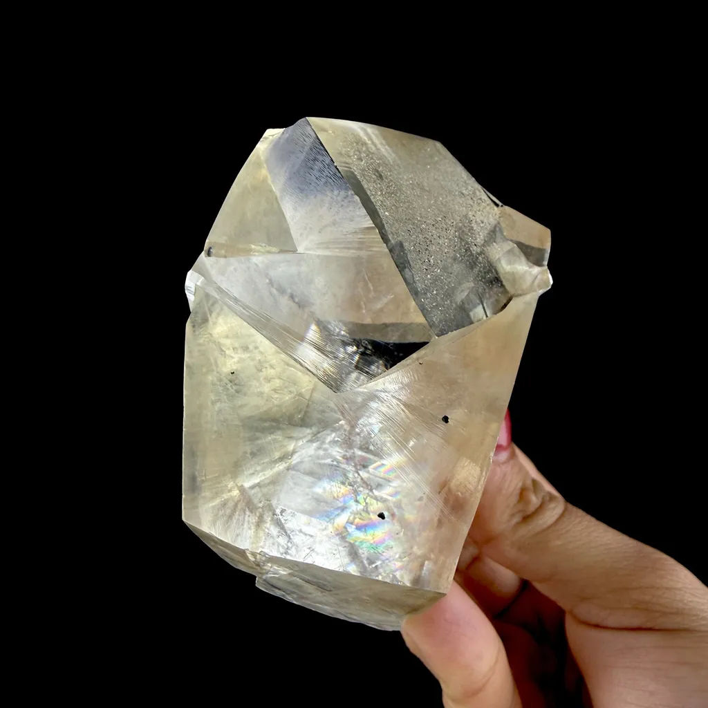 Clear Calcite Natural Mineral Specimen from Jalgaon, Maharashtra DKT115 - image 8