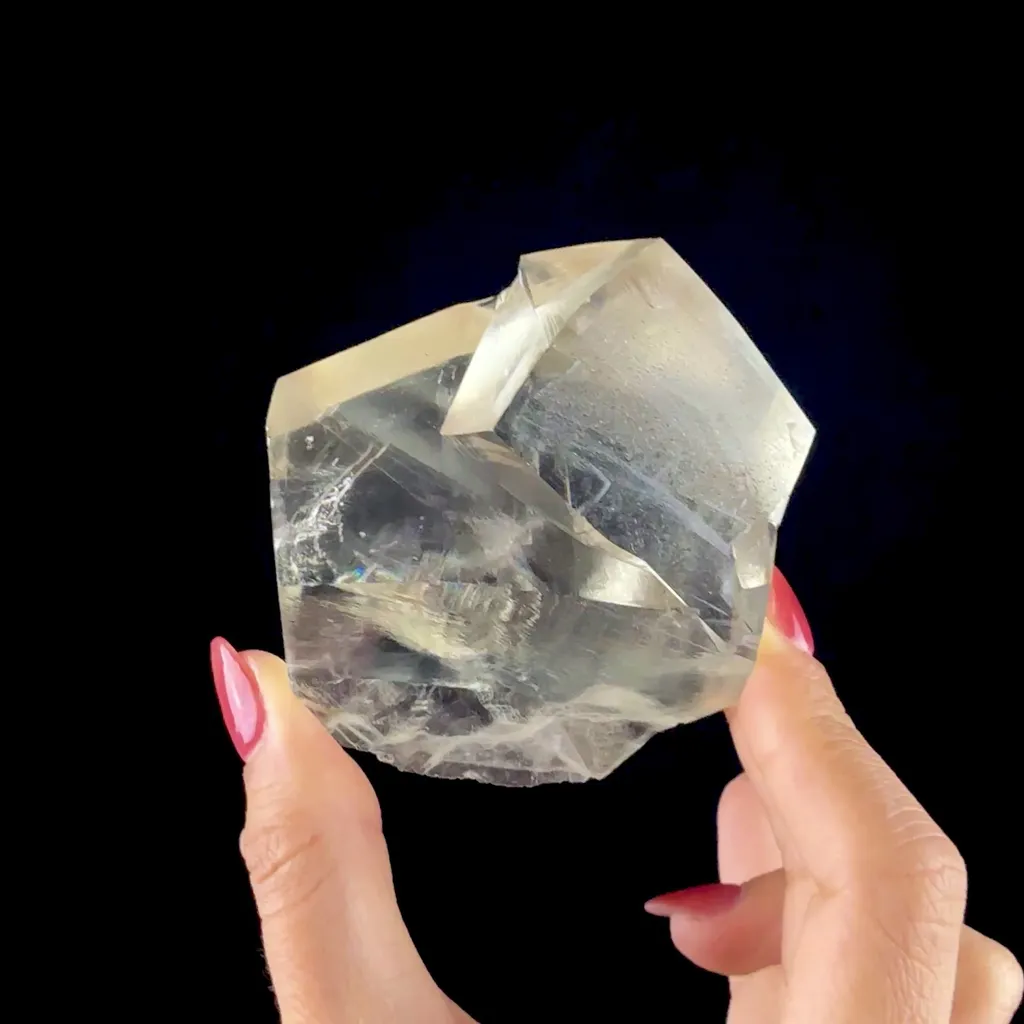 Clear Calcite Natural Mineral Specimen from Jalgaon, Maharashtra DKT115 - image 2