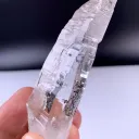 Clear Laser Quartz combine Hematite from Pakistan - image 6