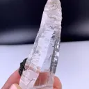 Clear Laser Quartz combine Hematite from Pakistan - image 5