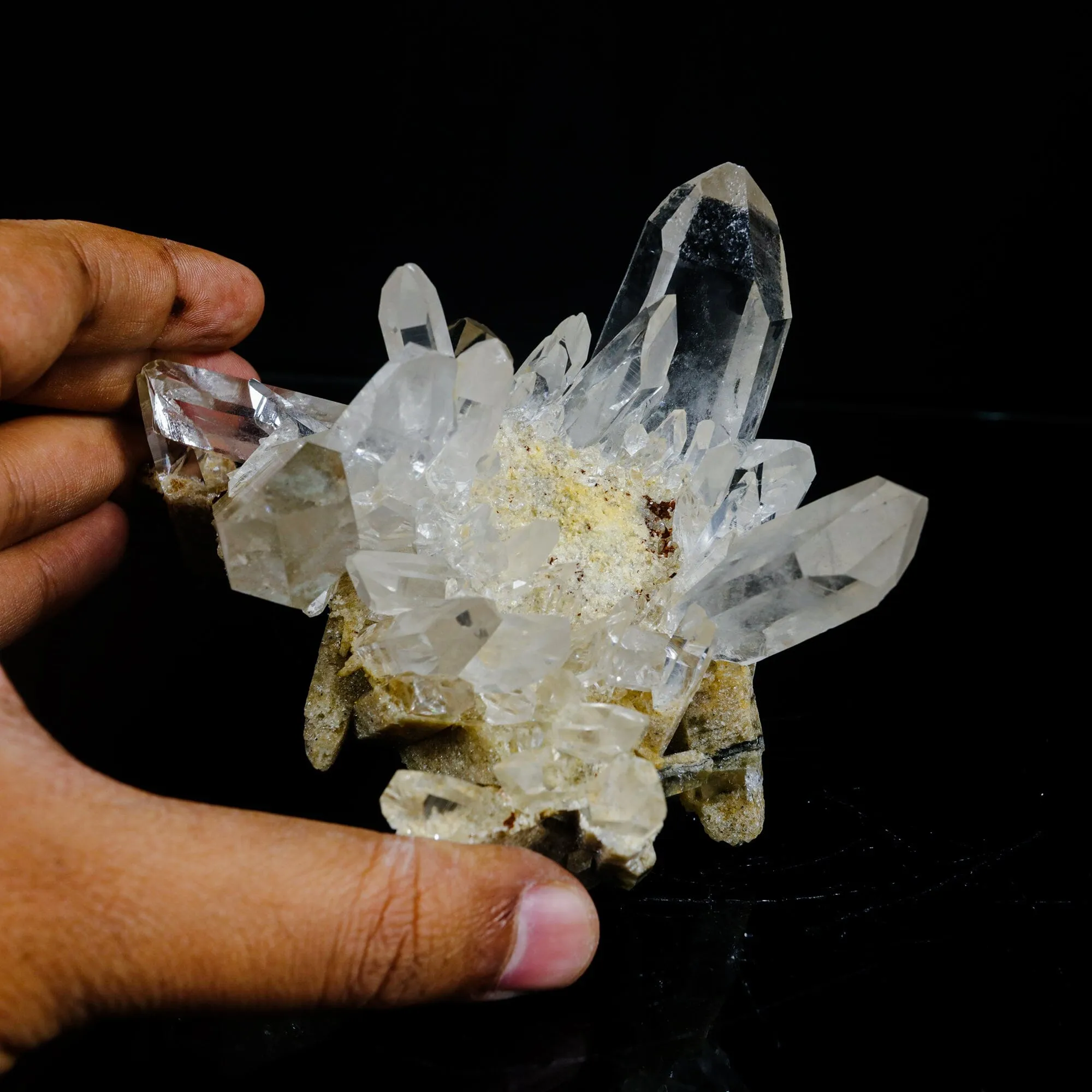 Clear Quartz Cluster – High-Vibration Crystal Points Mineral Specimen - image 6