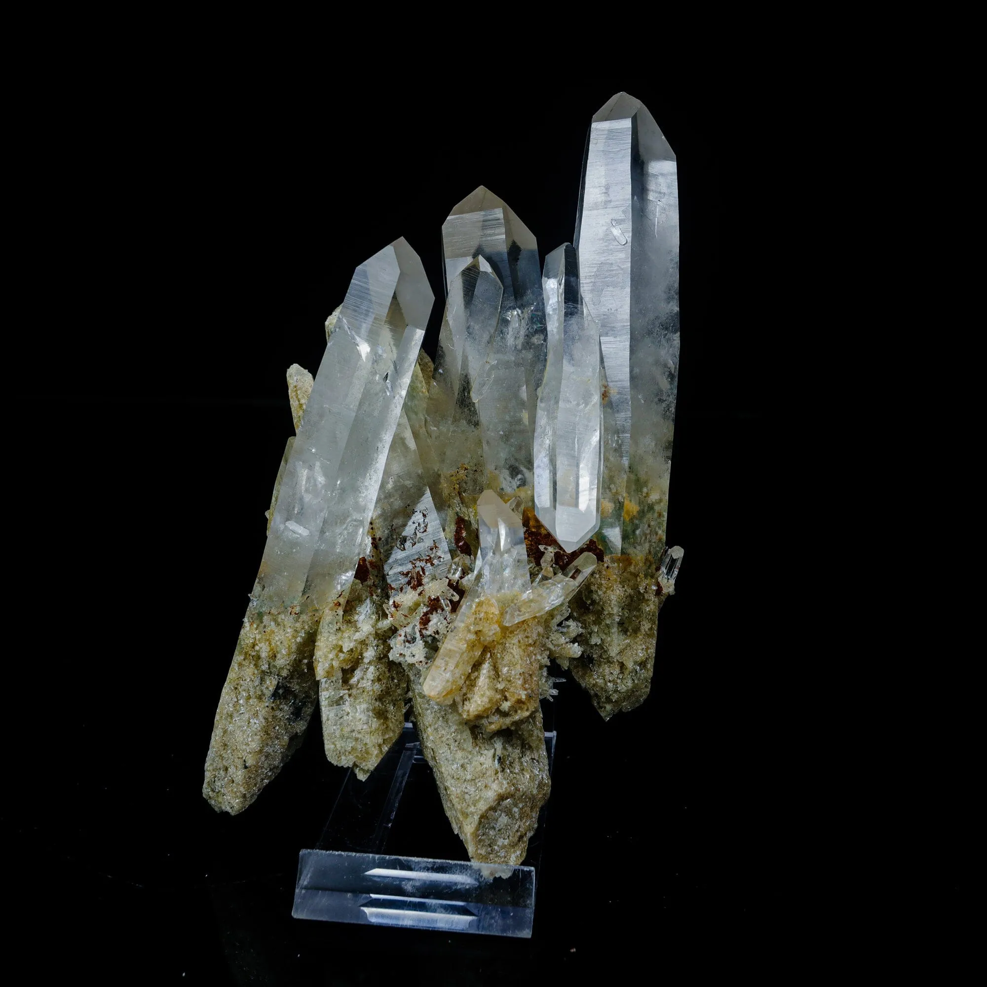 Clear Quartz Cluster – High-Vibration Crystal Points Mineral Specimen - image 1
