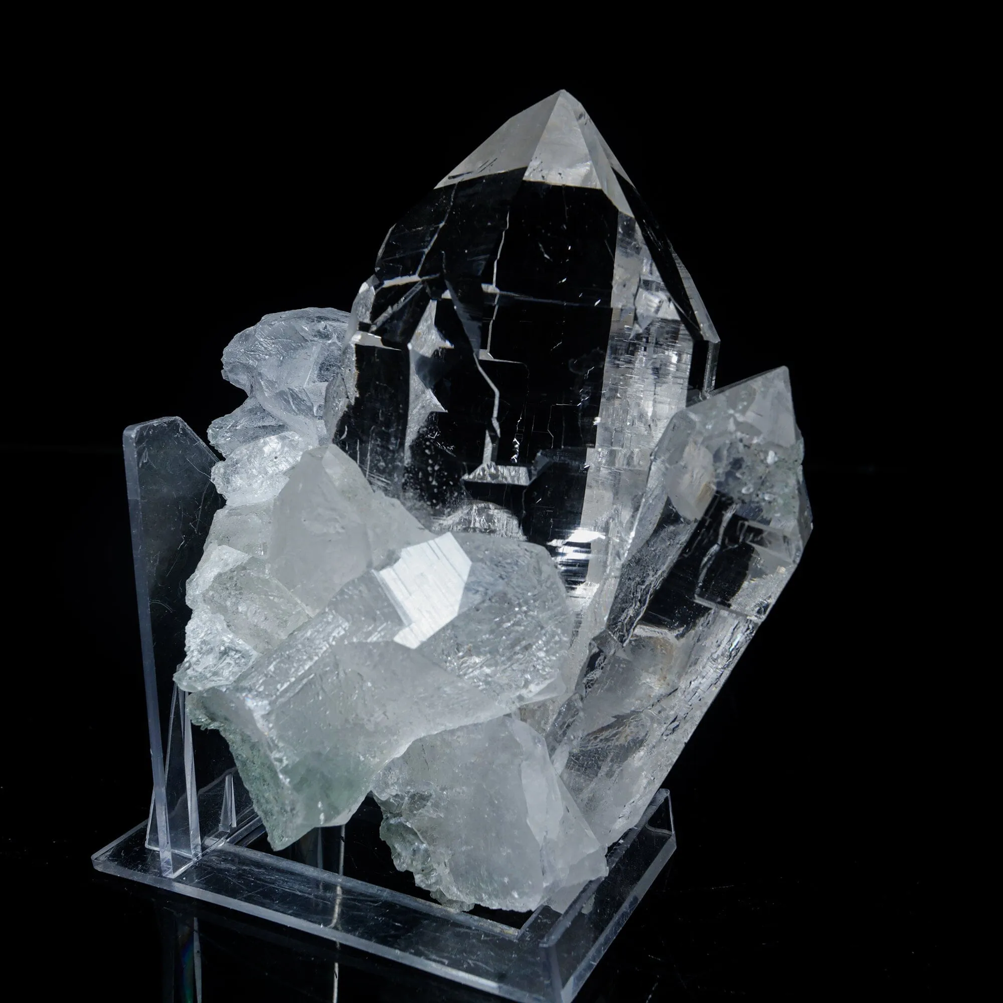 Clear Quartz Cluster – High-Vibration Crystal Points Mineral Specimen - image 3