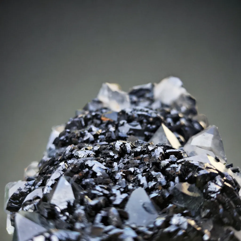 Clear Quartz Cluster with Green Epidote Specimen - image 4