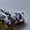 Clear Quartz Cluster with Green Epidote Specimen - image 6