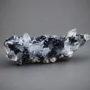 Clear Quartz Cluster with Green Epidote Specimen - image 1