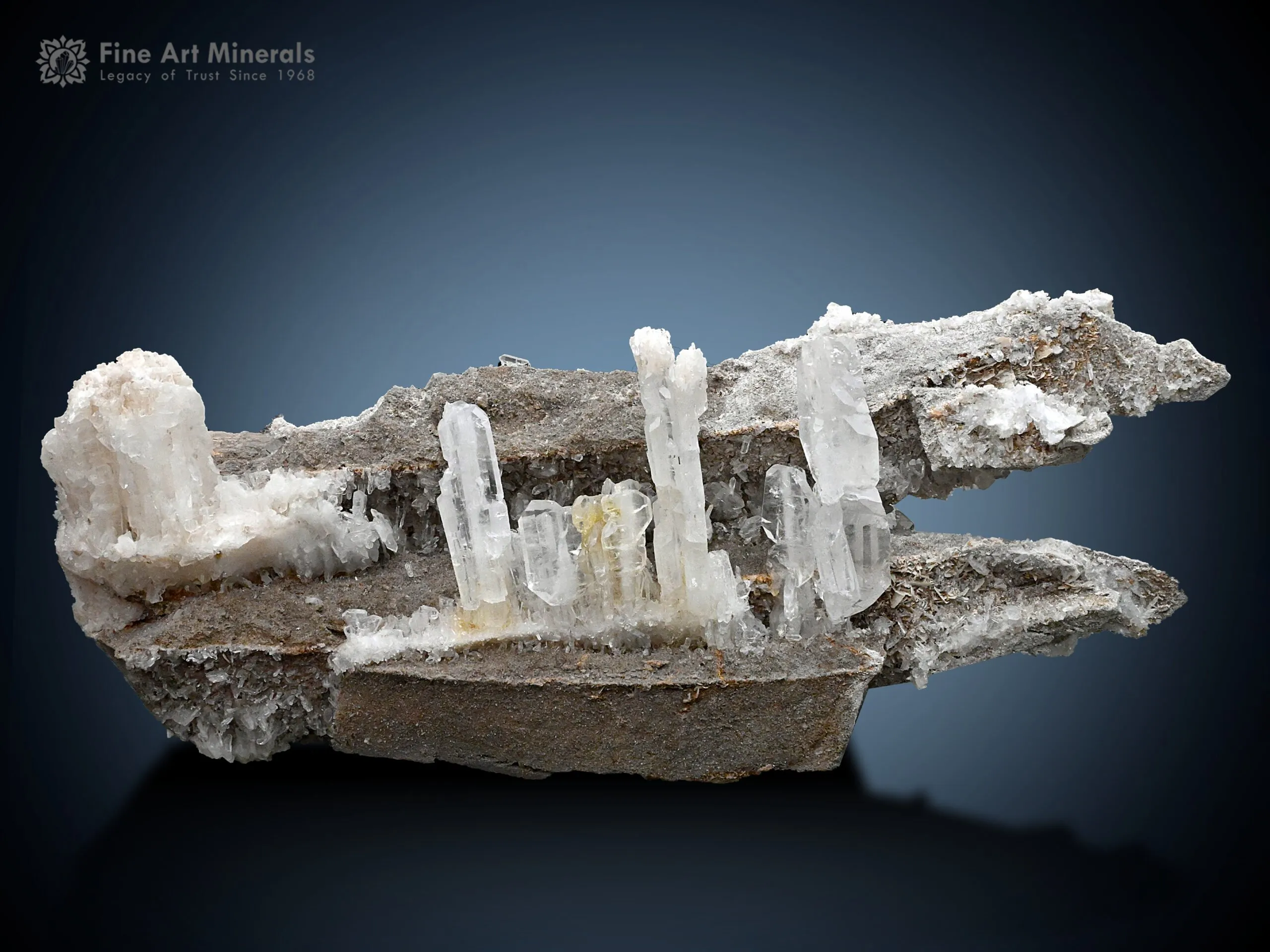 Clear Sharp Faden Quartz on Matrix from Pakistan - image 4