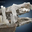 Clear Sharp Faden Quartz on Matrix from Pakistan - image 1