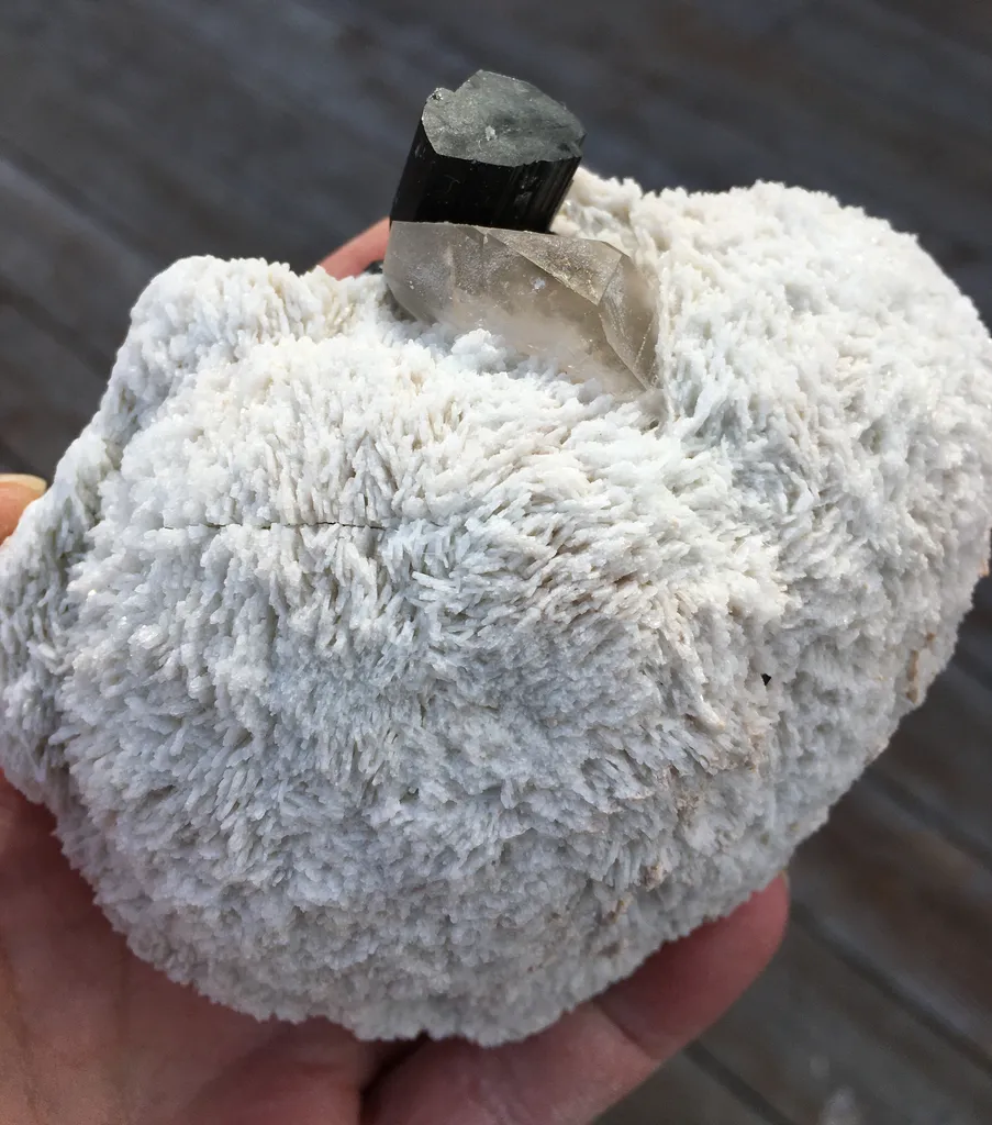 Cleavelandite with Schorl and Quartz from Vanderberg Mine, Pala California - image 2